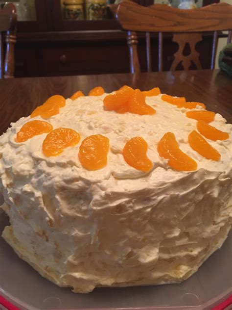 Mandarin Orange Pineapple Cake Baking