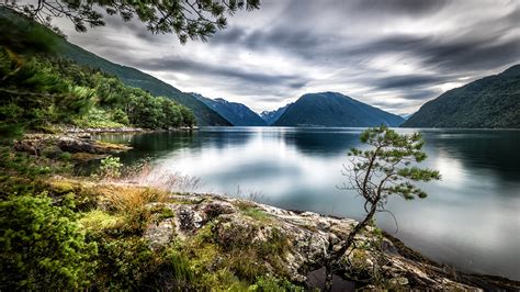 Picture Norway Sognefjord Dragsviki Nature Mountains Lake 1920x1080