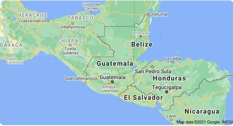 Location Of The Republic Of Guatemala Located In Central America