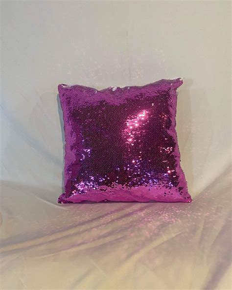 Customized Sequin Pillow Single Image Blue Bands Apparel