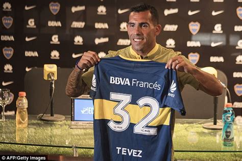 Carlos Tevez Trains With Boca Juniors Team Mates Daily Mail Online