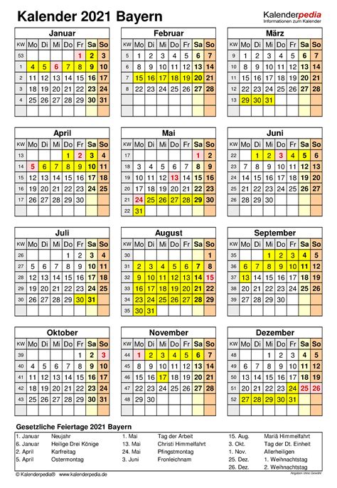 Sie müssen nur diesen kalender speichern und drucken. Kalender 2021 Bayern: Ferien, Feiertage, PDF-Vorlagen