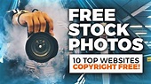 Where to find FREE Stock Photos (Without Copyright!) - YouTube