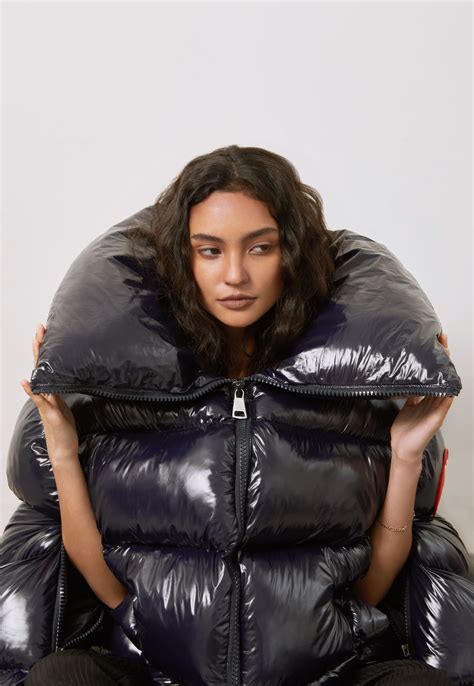 hardknud remastered a super glossy giant puffer coat sexy jacket moncler jacket women