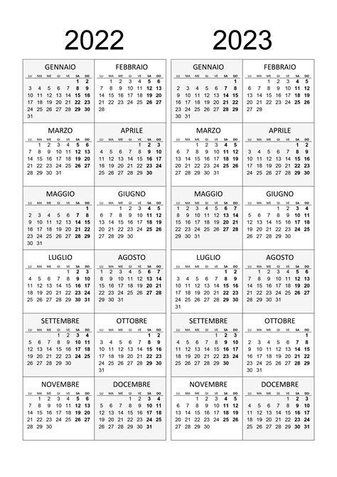 Calendario 2022 2023 Calendariosu