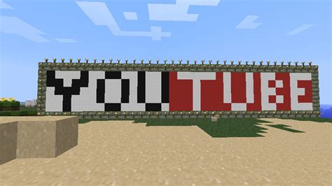 Youtube Logo Minecraft Project