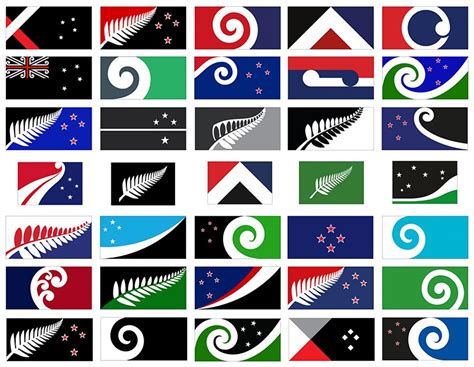 New Zealand Flag Design Long List Of 40 Proposals Unveiled