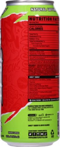 Ghost Cherry Limeade Energy Drink 16 Fl Oz Dillons Food Stores