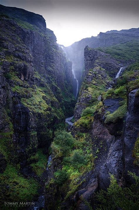 Glymur Foss Iceland Scenery Pictures Landscape Pictures Nature