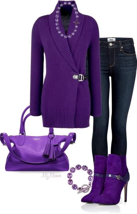 Pin By Annabella Sampson Kwofie On Moda Fashion Purple Outfits
