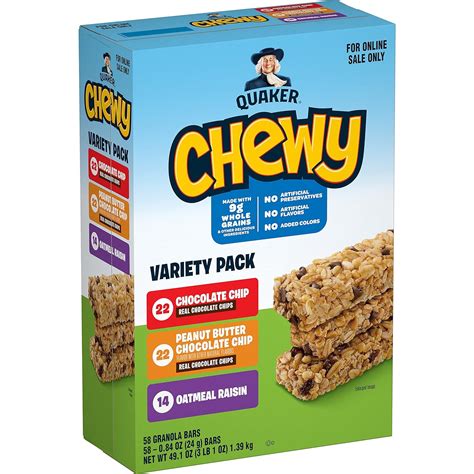Buy Quaker Chewy Granola Bars Flavor Variety Pack Count Pack Of