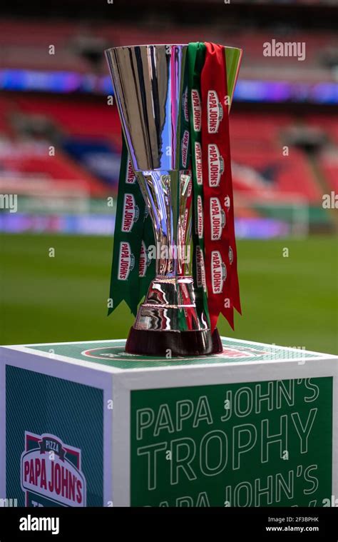 Papa Johns Fa Trophy Wembley Stadium Hi Res Stock Photography And