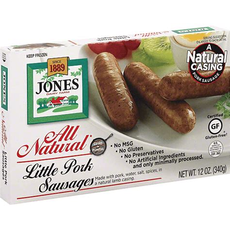 Jones Dairy Farm All Natural Little Pork Sausages Sausage Dagostino