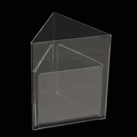 triangle table top acrylic sign holder plastic menu stand buy triangle table top acrylic sign