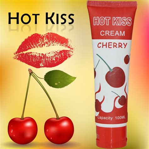 100ml HOT KISS Fruit Lubrication Cherry Cream Love Kiss Strawberry