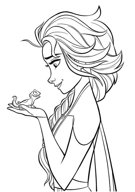 Coloring coloring pages bookzen print and color awesome pdf. Queen Anna Frozen 2 Coloring Page - Free Printable ...