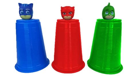 Pj Masks Cups Beads Balls Toys Learn Colors Pj Masks Wrong Heads With