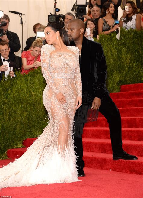 Kim Kardashian Flashes Flesh In A Sheer Roberto Cavalli Gown At Met