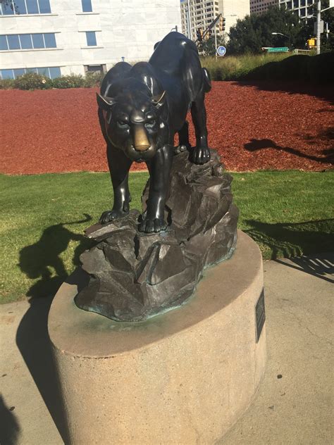 Georgia State University Mascot Of Panther In Front Of Student Center