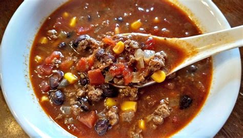 Easy Taco Soup For A Crowd Easy Taco Soup Crockpot Recipes Taco Soup