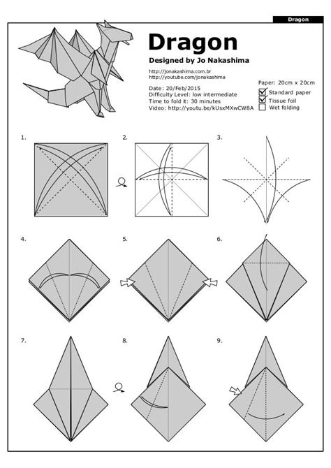 Origami Dragon Pdf Origami Patterns Origami Dragon Origami Diagrams