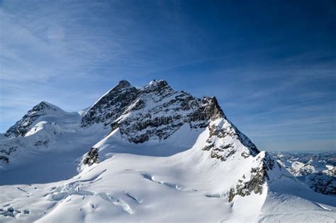 Mount Jungfraujoch Also Known As Top Of Europe Stock Image Image Of