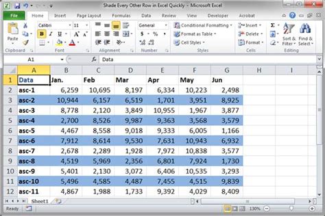 Shade Every Other Row In Excel Quickly Teachexcel Com