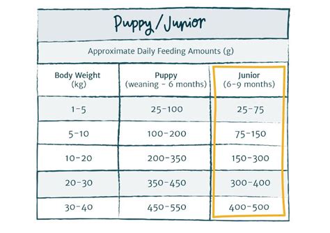 6 Month Feeding Guide Medium Breed Burns Pet Nutrition