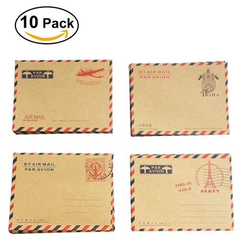 Discount Open End Vintage Kraft Paper Envelopes Invitation Letter