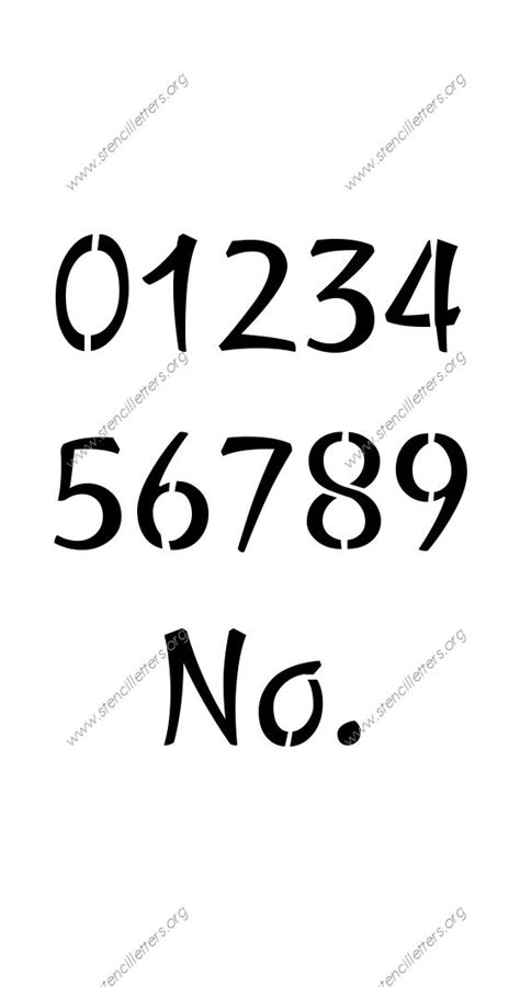 Stylish Cursive Letter Stencils Numbers And Custom Made To Order