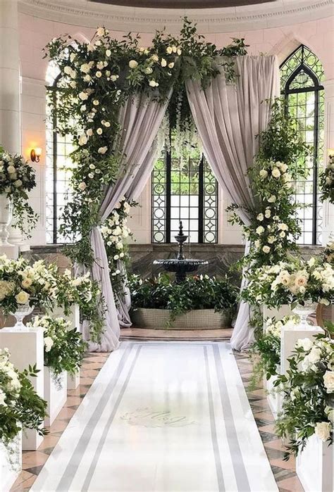 20 Timeless Indoor Wedding Ceremony Decoration Ideas