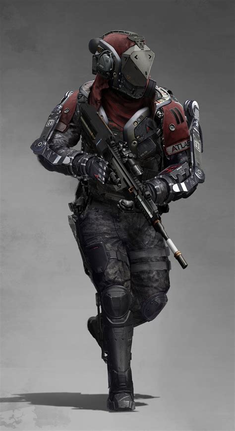 Artstation Atlas Elite Alex Jessup Cyborgs Soldier Sci Fi Concept