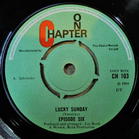 Episode Six Lucky Sunday 1968 Vinyl Discogs