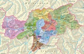 Südtirol Karte Regionen | Karte