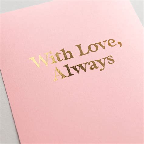 With Love Always Personalised Typography Print By Yve Print Co