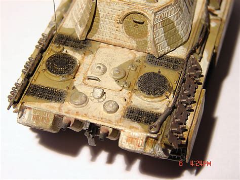 Panther G Zimmerit — Каропкару — стендовые модели военная миниатюра