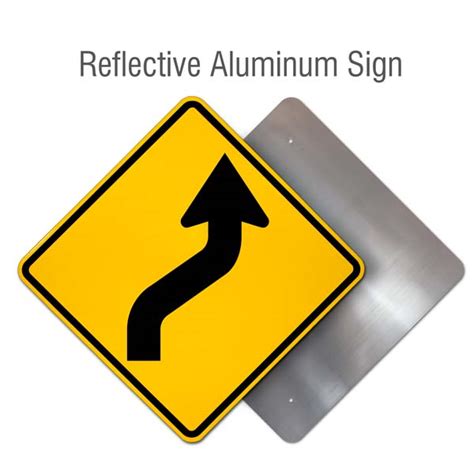 Right Reverse Curve Sign Get 10 Off Now