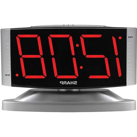 Digital Alarm Clock Snooze Large Display Led Loud