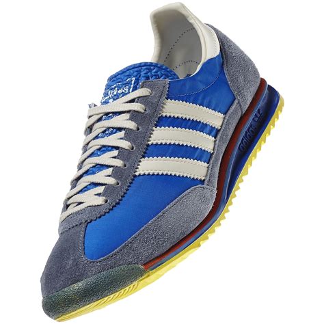 Adidas Originals Sl 72 Vintage Trainers Mens Blue Retro Sneakers