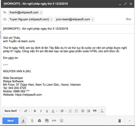 Viết Mail Như 1 Người Chuyên Nghiệp Text Of Relipa