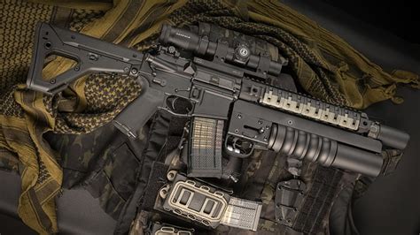 Hd Wallpaper Weapons Rifle Custom M16 Ar 15 Assault Rifle