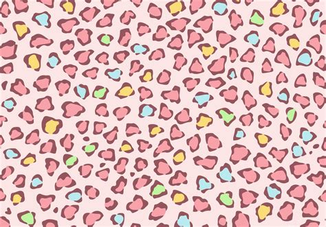 Pastel Colored Leopard Animal Print Vector Download Free Vector Art