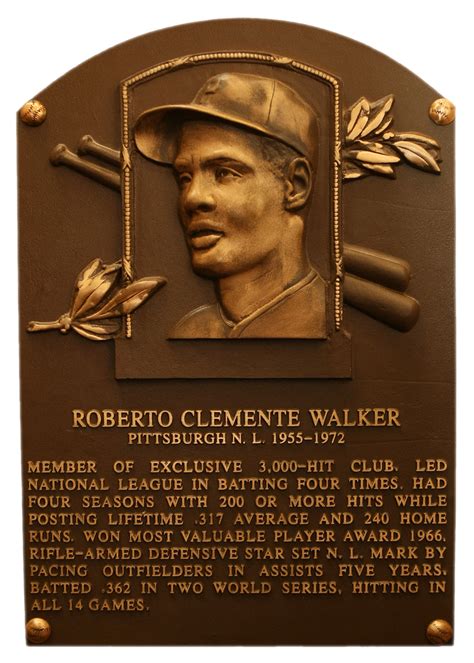 Clemente Roberto Baseball Hall Of Fame