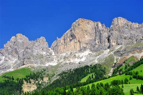 Dolomite Peaks Rosengarten Stock Image Image Of Rock Blue 30198853