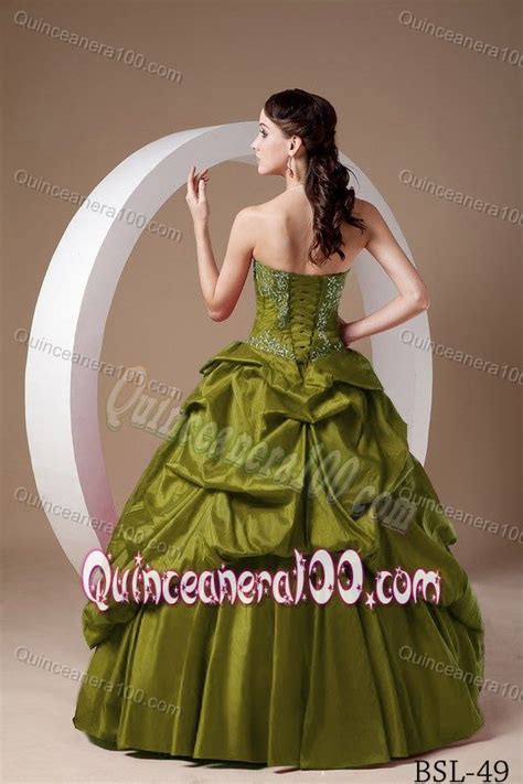 The Most Beautiful Peridot Sweetheart Corset Quinceanera Dress
