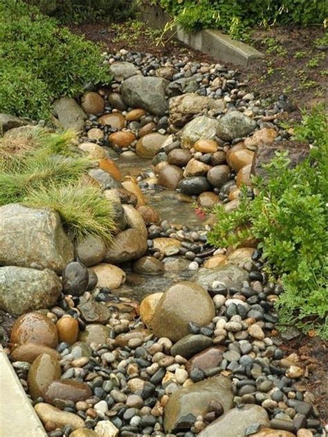 .rock your list of lawn with natural looking background while still having a few cactus plants along stone shapes and with rocks boulders river rock landscaping ideas is intended for most plants in the. 48 Outstanding River Rocks Design Ideas For Front Yard Landscapes | River rock landscaping ...