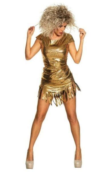 Boland 83842 Tina Turner Costume Medium Gold For Sale Online Ebay