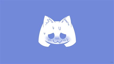 Discord Sweat Logo Digital Art Cat Ears Simple