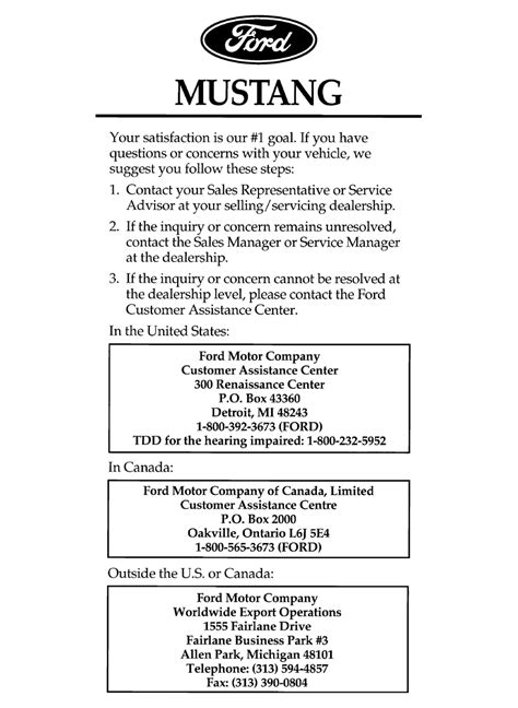 Ford Mustang Owners Manual Pdf Download Manualslib