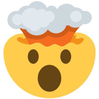 🤯 Exploding Head Emoji on Twitter Twemoji 13.0 png image